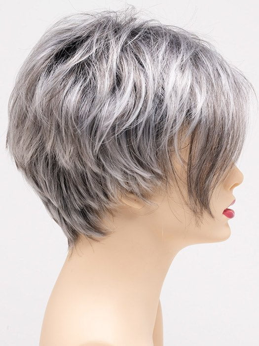 STERLING SHADOW | Medium Salt-and-Pepper Grey with Darker Brown Roots