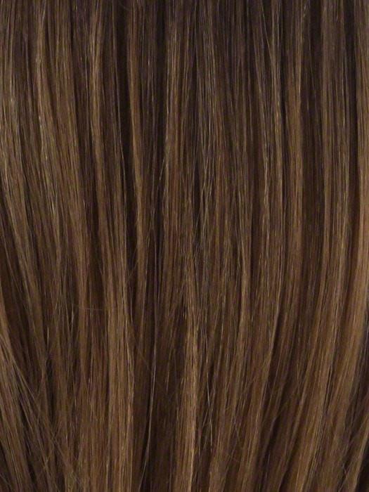 TP27/4 | Medium Dark Brown Highlight Streak with Honey Blonde Tip