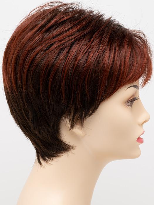 CHOCOLATE CHERRY | Dark Brown roots with overall Medium Brown base with Deep Red highlights