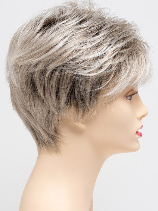 SILKY BEIGE | Light Platinum Blonde with Dark Brown Roots 