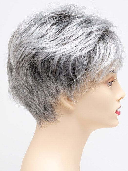 STERLING SHADOW | Medium Salt-and-Pepper Grey with Darker Brown Roots