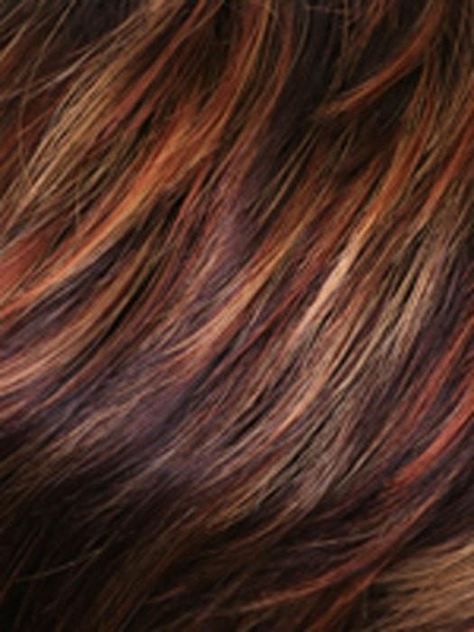 WILD-FIRE | Dark Auburn with Bright Auburn, Medium Auburn and Strawberry Blonde