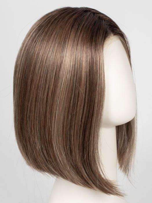 RL12/22SS SHADED CAPPUCCINO | Light Golden Brown Evenly Blended with Cool Platinum Blonde Highlights with Dark Roots