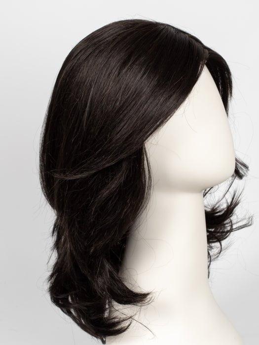 RL2/4 OFF BLACK | Black Evenly Blended with Dark Brown Highlights