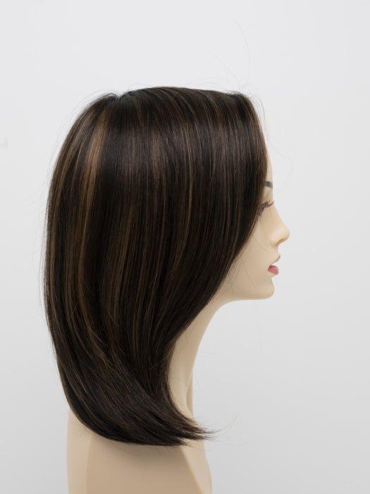 AMARETTO CREAM | Dark Brown roots with overall Medium Brown base with Honey Blonde highlights