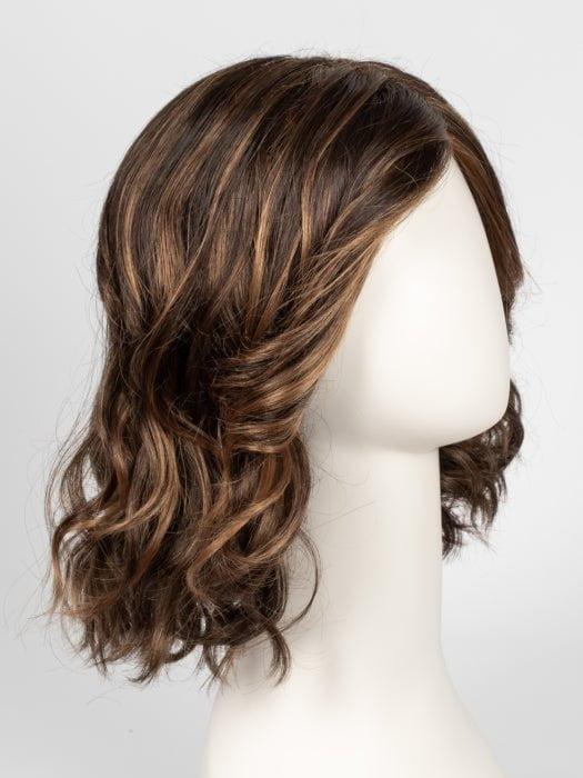 6F27 CARAMEL RIBBON | Dark Brown with Light Red-Gold Blonde Highlights and Tips