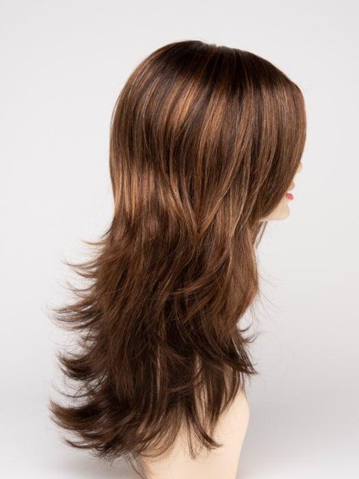 CHOCOLATE CARAMEL | Medium Brown with Soft Red and Blonde highlights