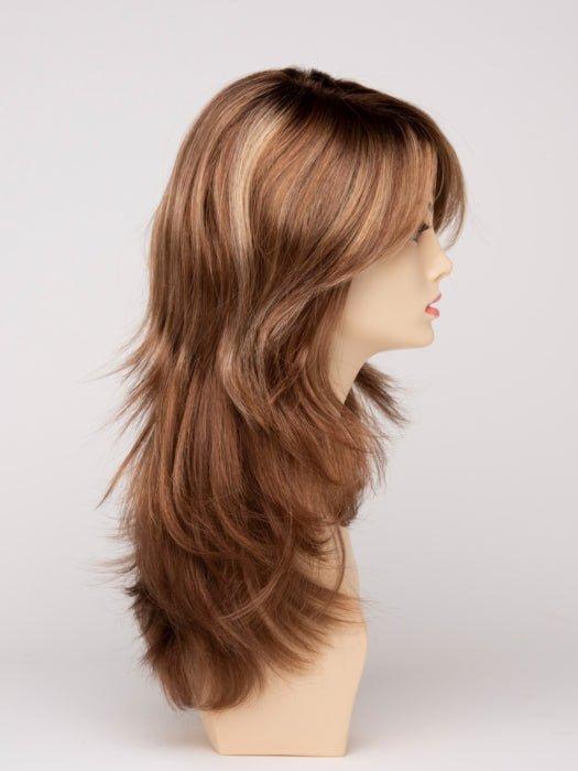 CREAMED COFFEE | Medium Brown roots and base with Cinnamon and Golden Blonde highlights