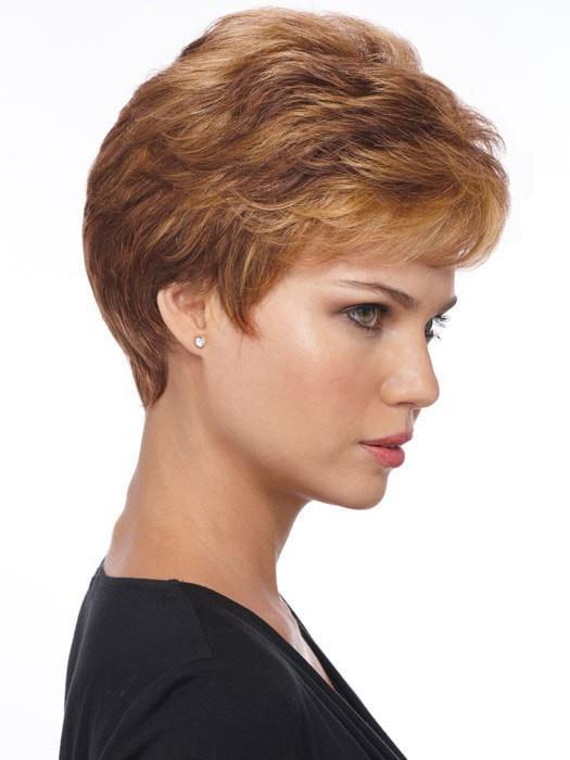 Estetica Designs Wigs Petite Nancy : Profile View | Color R30/28/26