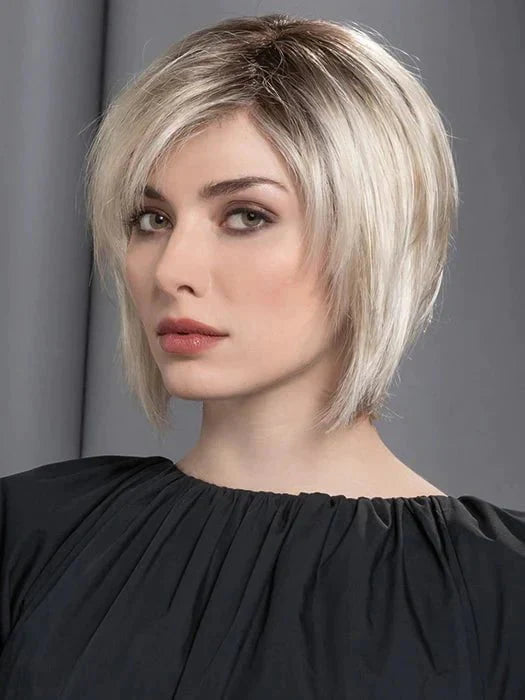 AVA by Ellen Wille in POLAR SILVER SHADED 60.101 | Pearl White and Pearl Platinum Blend with Shaded Roots