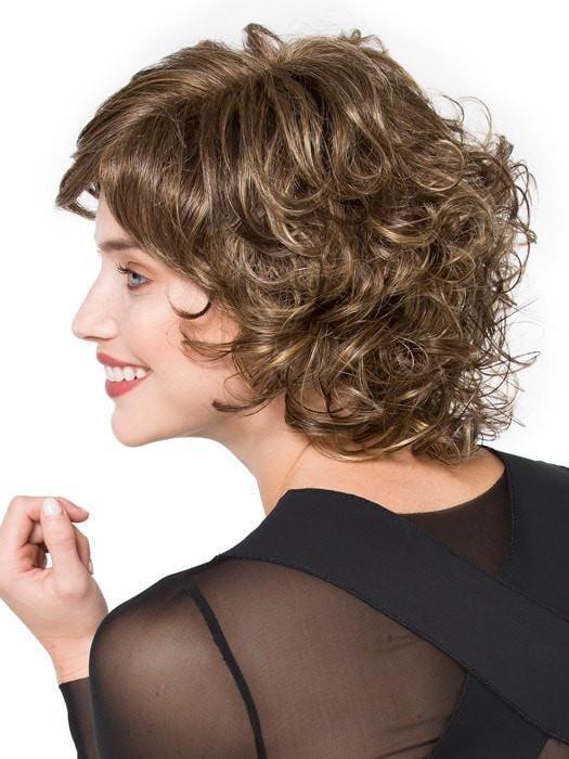 Soft curls from the temples down