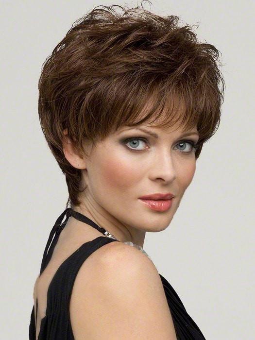 Aubrey Wig by Envy : 100% Hand-tied | Color MEDIUM BROWN