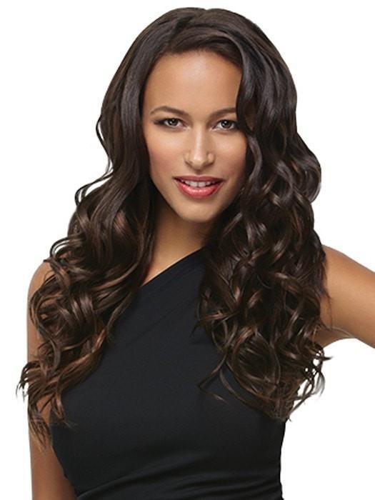 R6 = DARK CHOCOLATE | 18" Wavy Extension (8pc) Kit by Hairdo 