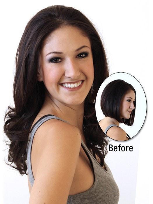 Before & After | 20" Wavy Extensions by Hairdo