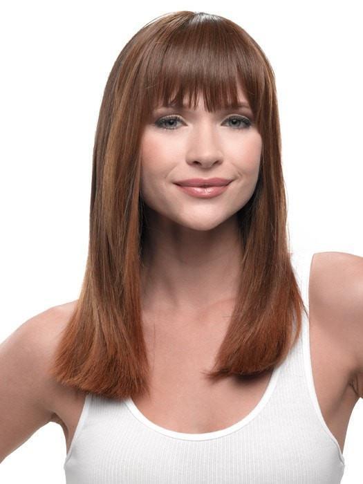 Color R830 = Ginger Brown: Warm Medium Brown | Clip In Bangs by Hairdo