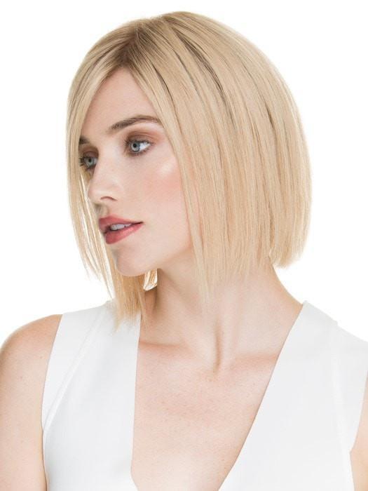 DELICATE by Ellen Wille in CHAMPAGNE ROOTED | Light Beige Blonde,  Medium Honey Blonde, and Platinum Blonde Blend with Dark Roots