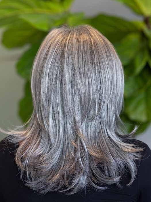 JODIE by Rene of Paris in SALT & PEPPER | 50/50 Blend of Pale Steel Grey and Deep Dark Charcoal Grey