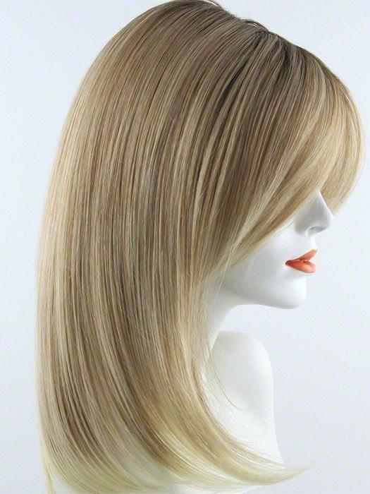 27T613S8  | Medium Natural Red-Gold Blonde and Pale Natural Gold Blonde Blend and Tipped, Shaded with Medium Brown