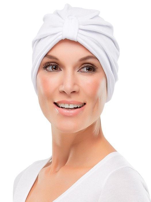 Poly Cotton Turban by Jon Renau | Color: White