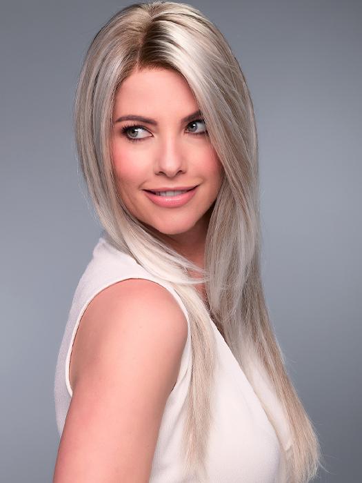 FS17/101S18 PALM SPRINGS BLONDE | Light Ash Blonde with Pure White Natural Violet Bold Highlights, Shaded with Dark Natural Ash Blonde