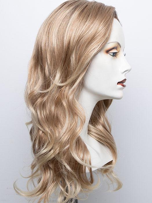 27T613S8 | Medium Red-Gold Blonde and Pale Natural Gold Blonde Blend, Shaded with Medium Brown