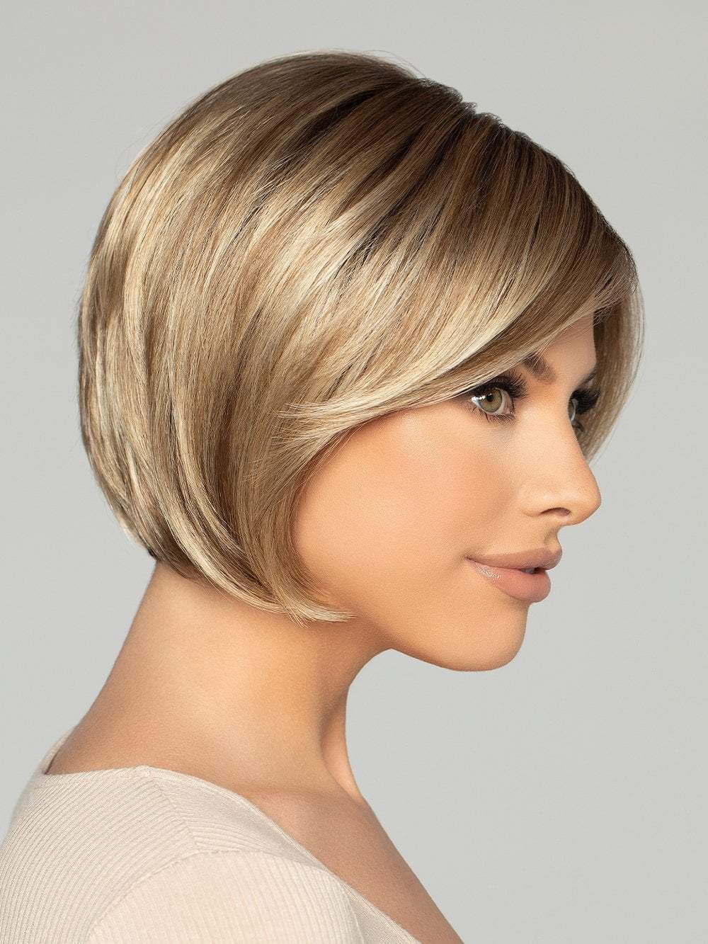Side swept fringe