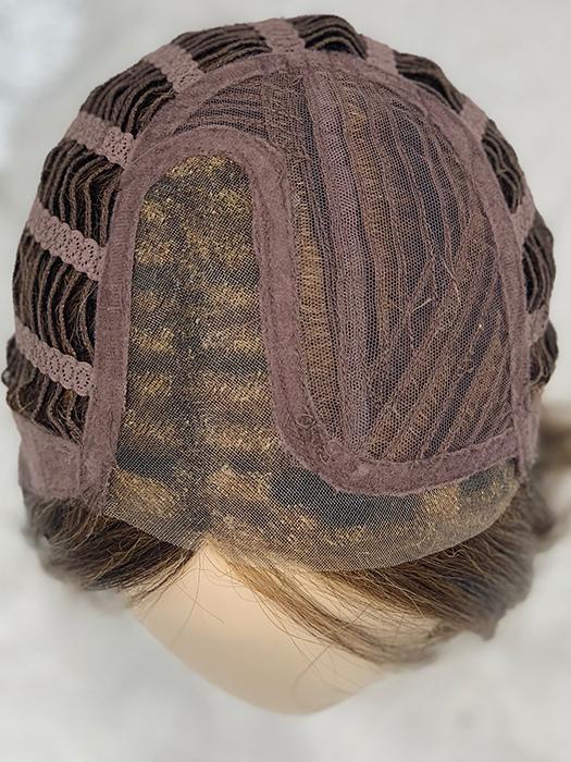 CAP CONSTRUCTION | Lace Front | Monofilament Part | HAZELNUT MIX | Medium Brown base with Medium Reddish Brown and Copper Red highlights