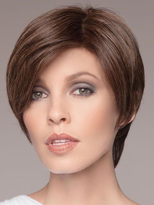 XELA by ELLEN WILLE in DARK CHOCOLATE MIX | Dark Brown base with Light Reddish Brown highlights