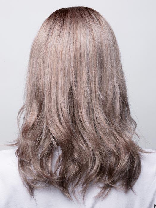 MILK-TEA-LR | Creamy beige with longer dark roots