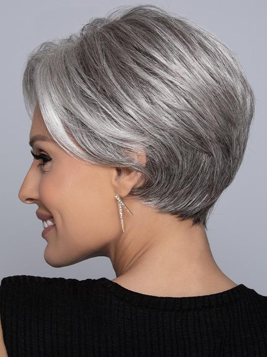 BETHANY by Rene of Paris in SILVER-STONE | Dark Brown Base with Multi Grey Shades Blended