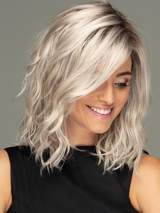 AVALON bY ESTETICA in SILVERSUNRT8 | ICED BLONDE WITH SOFT SAND & GOLDEN BROWN ROOTS