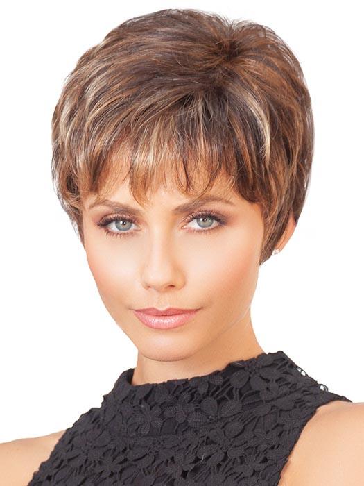 FLORA by TressAllure in CHOCOLATE-SWIRL | Medium Brown blended with Medium Auburn and Dark Gold Blonde