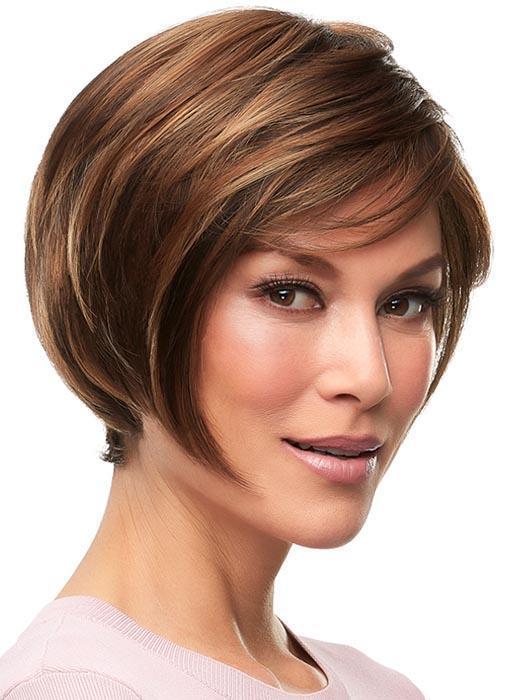 GABRIELLE by JON RENAU in FS6/30/27 TOFFEE TRUFFLE | Brown, Medium Red-Gold, Medium Red-Gold Blonde Blend with Medium Gold Blonde Bold Highlights