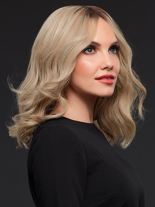 GWYNETH by Jon Renau in 22F16S8 VENICE BLONDE | Light Ash Blonde and Light Natural Blonde Blend, Shaded with Medium Brown