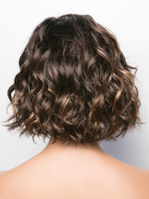 MARBLE-BROWN-LR | Medium Brown blended with Light Honey Brown and Long Dark Brown roots