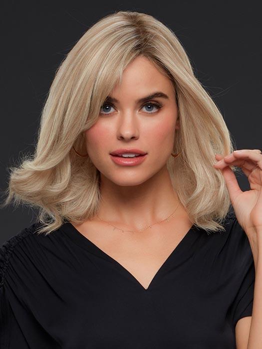 CARRIE PETITE by JON RENAU in FS17/101S18 PALM SPRINGS BLONDE | Lt Ash Blonde w/ Pure White Natural Violet, Shaded w/ Dk Natural Ash Blonde