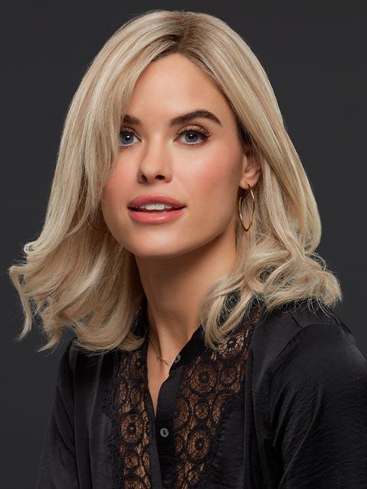 CARRIE PETITE by JON RENAU in FS17/101S18 PALM SPRINGS BLONDE | Lt Ash Blonde w/ Pure White Natural Violet, Shaded w/ Dk Natural Ash Blonde