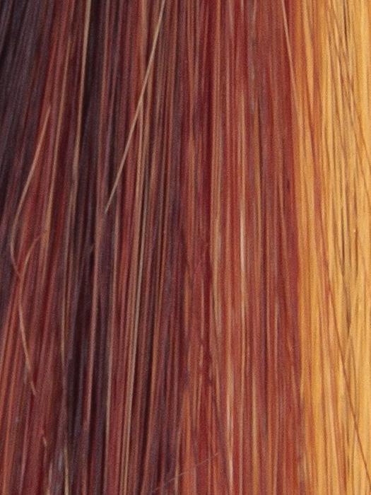 SUNSET-GLOW | Light Auburn and Gold Blonde blend