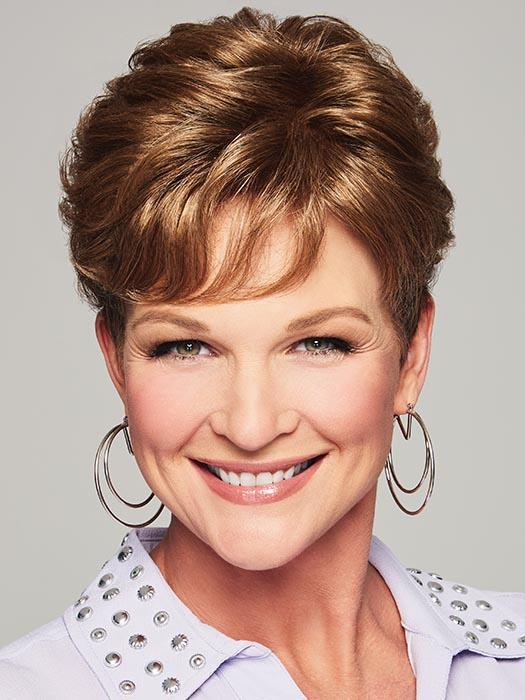 LYRIC by RAQUEL WELCH in R1416T BUTTERED TOAST | Dark Ash Blonde with Golden Blonde Tips
