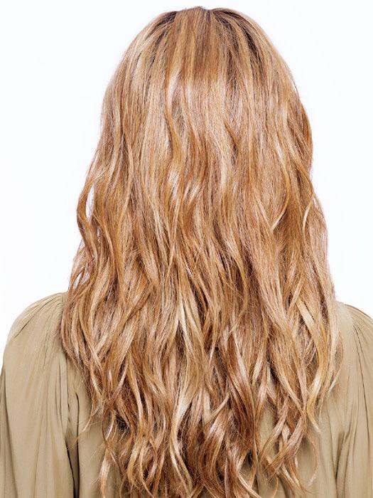 14/26/R10 | Red Blonde with Gold Blonde highlights and Light Brown roots