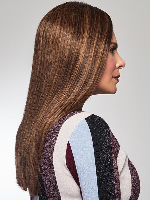 INDULGENCE by RAQUEL WELCH in R10 CHESTNUT | Rich Medium Brown with subtle Golden Brown Highlights Throughout