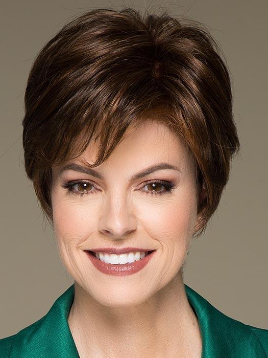 SMART MONO LARGE by ELLEN WILLE in CHOCOLATE-MIX | Medium to Dark Brown base with Light Reddish Brown highlights
