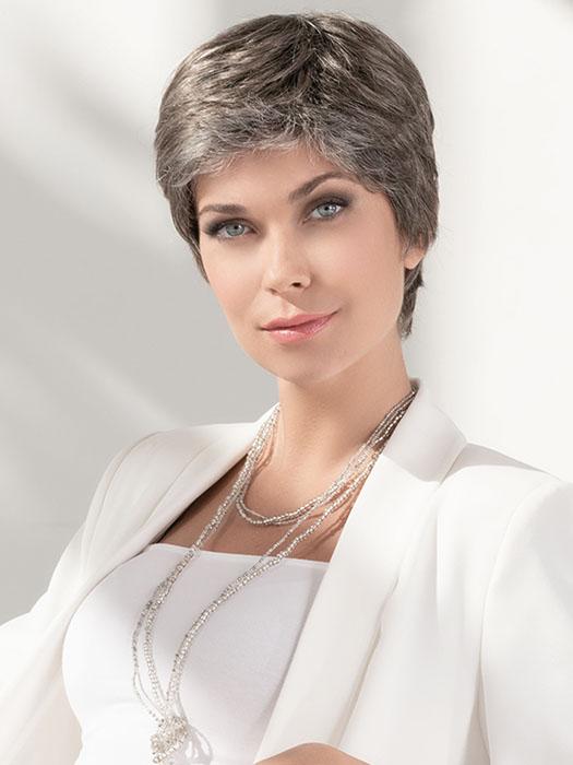 CALL by Ellen Wille in SMOKE-ROOTED | Medium Brown blended with 35% Pure White