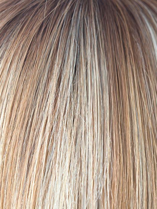 NUTMEG F | Medium Blonde and Honey Brown Base Frosted with Platinum Blonde Highlights