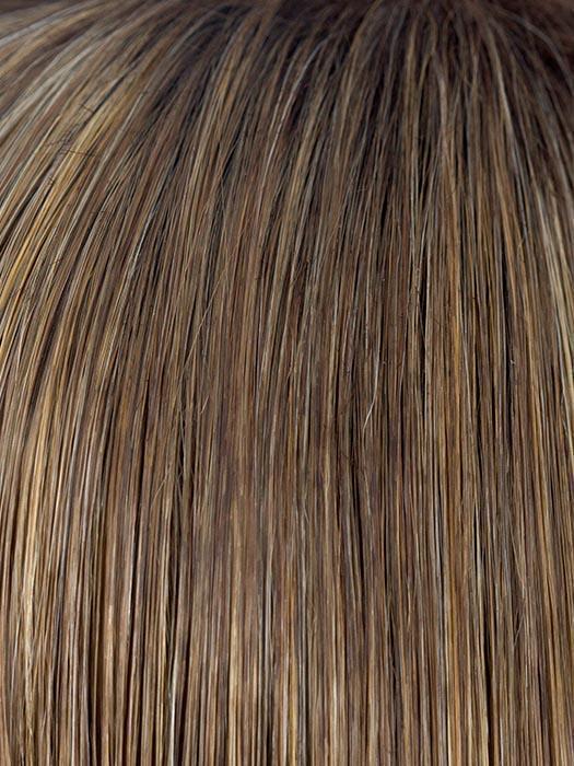 MOCHACCINO-R | Rooted Medium Warm Blonde with Chocolate Undertones and Creamy Blonde Highlights