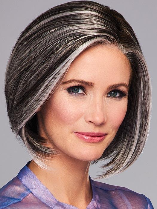 HIGH SOCIETY by GABOR in GL44-66SS SUGARED NICKEL | Deep charcoal base blends into multi-dimensional tones of medium grey with steely white highlights