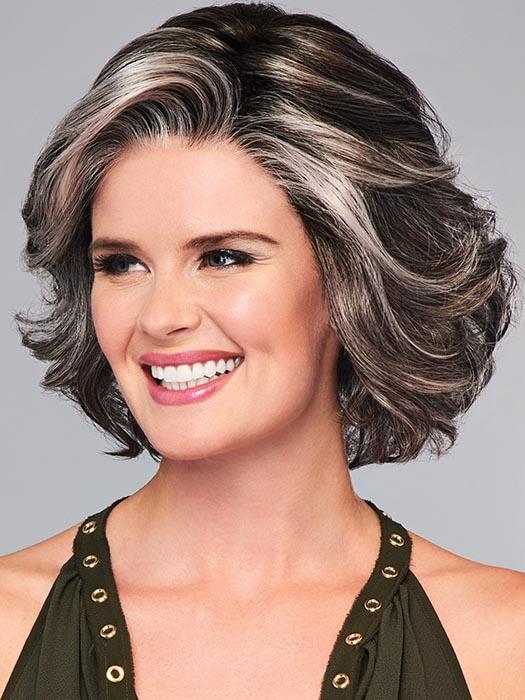 HIGH IMPACT by GABOR in GL44-66SS SUGARED NICKEL | Deep charcoal base blends into multi-dimensional tones of medium grey with steely white highlights