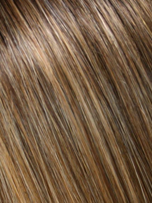 24B18S8 SHADED MOCHA | Medium Natural Ash Blonde & Light Natural Gold Blonde Blend, Shaded with Medium Brown