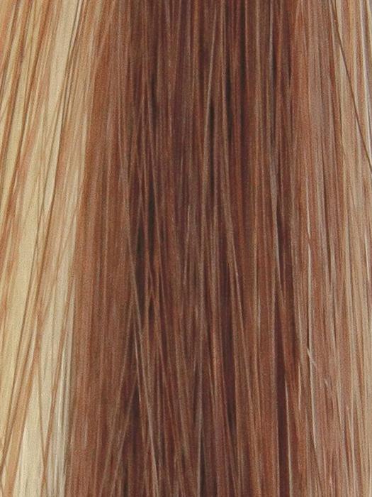 MISTY-SUNRISE | Gold Blonde and Light Blonde blend with Medium Auburn highlights