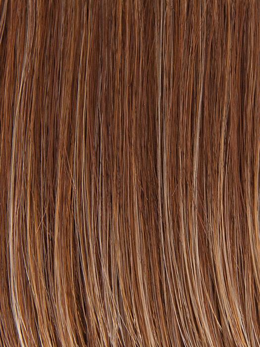 CHOCOLATE-SWIRL | Medium Brown blended with Medium Auburn and Dark Gold Blonde